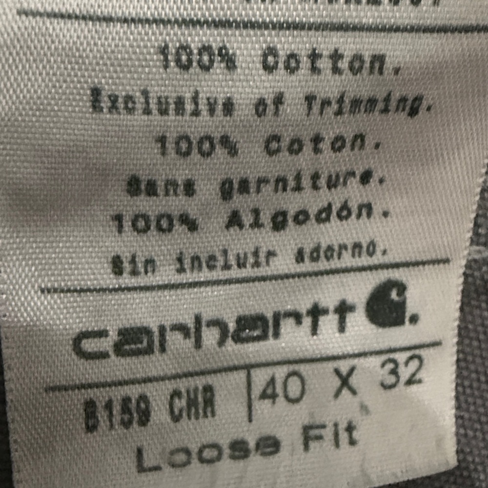 MENS CARHARTT WORK PANT GREY - Picture 2 of 5